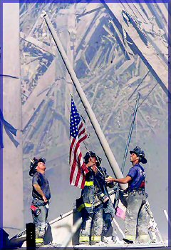 Raising the Flag at Ground Zero